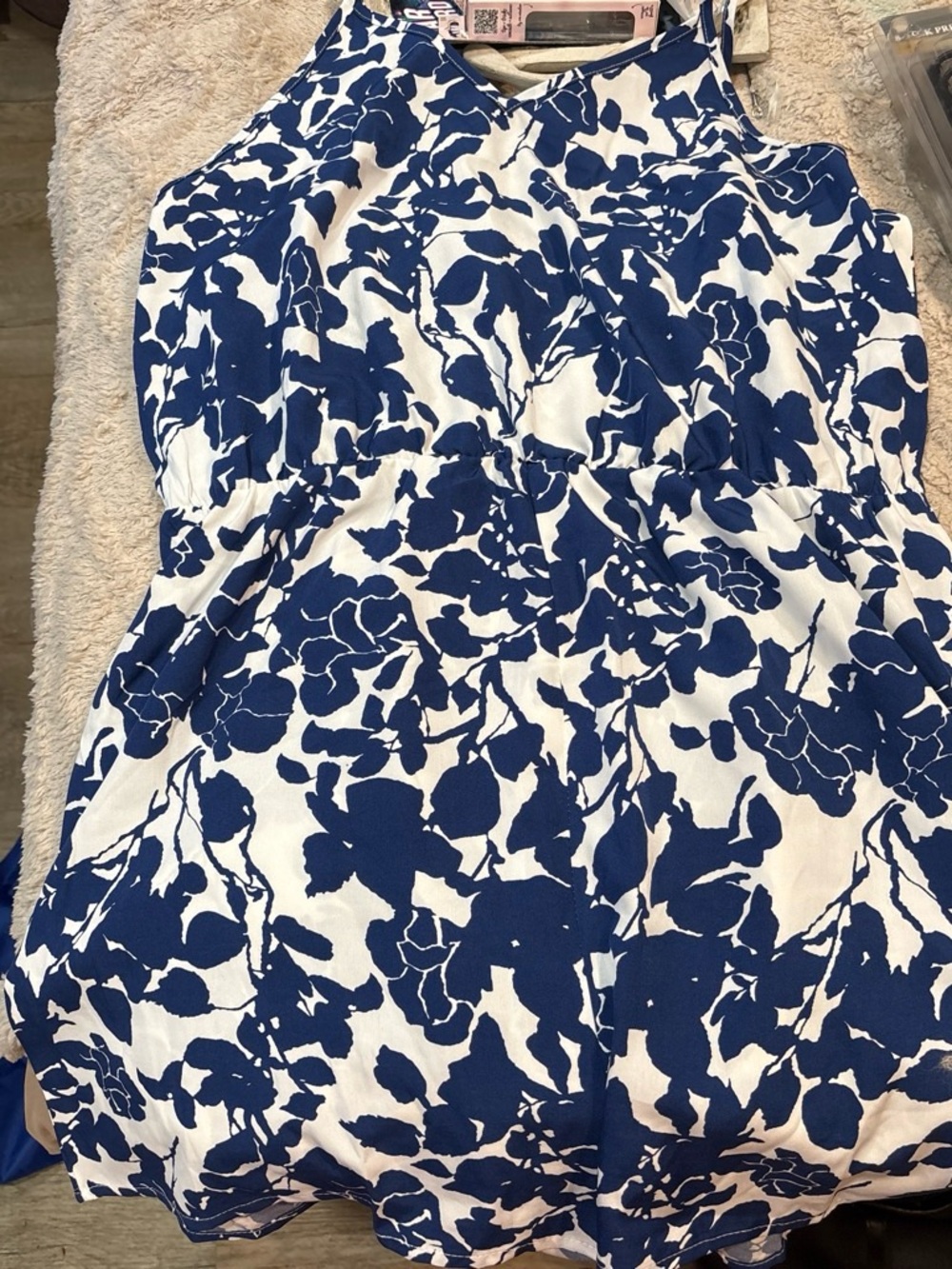 Blue and White Floral Women’s Skirt - Elegant Summer Style